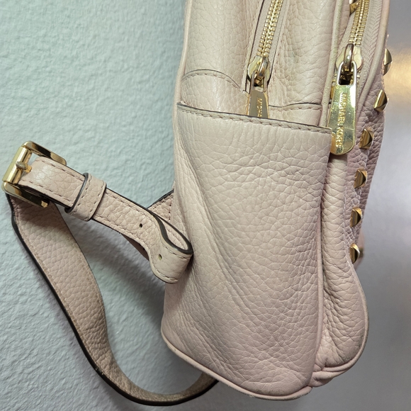 Michael Kors Pink Studded Women's Backpack - Picture 6 of 14